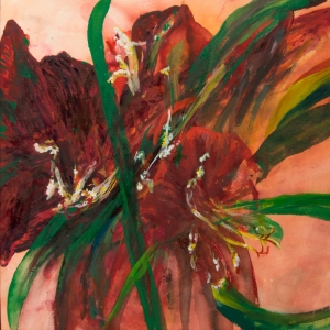 Red Flower III by Malle Leis