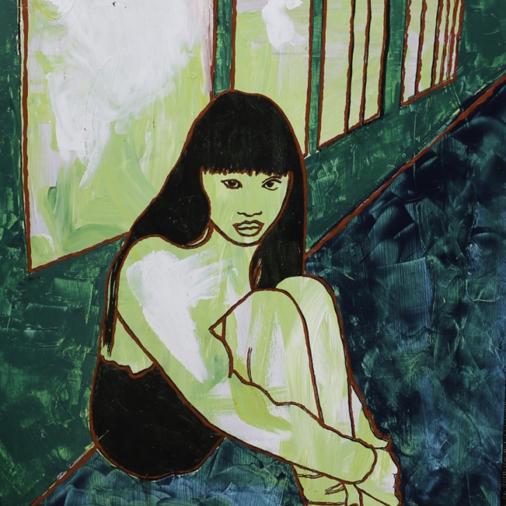 A Girl in Green by Kiwa