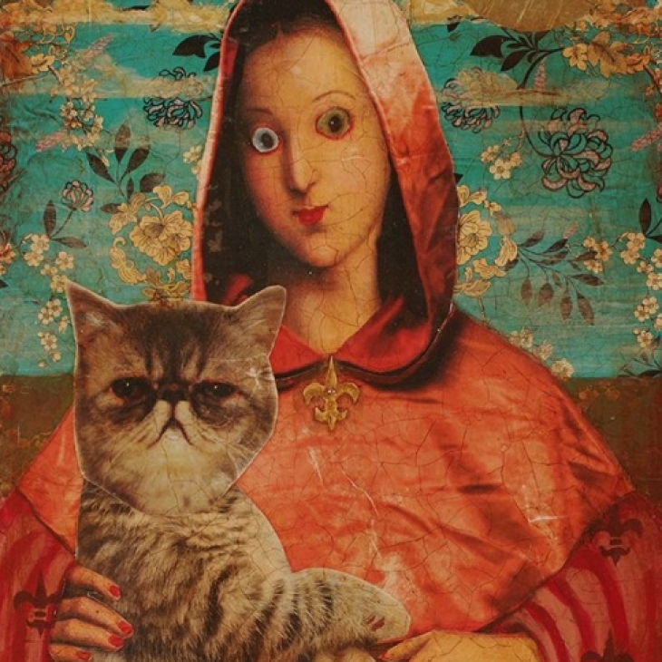 Madonna with a Cat by Maria Evestus