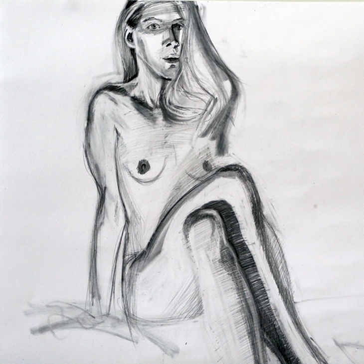 Nude in a Dim Room