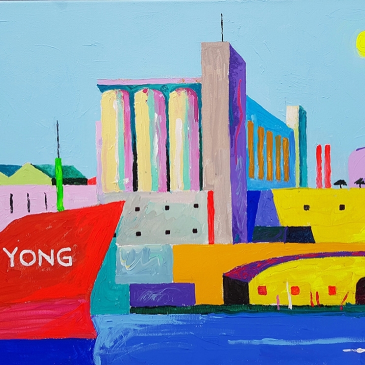 L-Kore ship Yong reaching Valetta harbor  by Vilen Künnapu