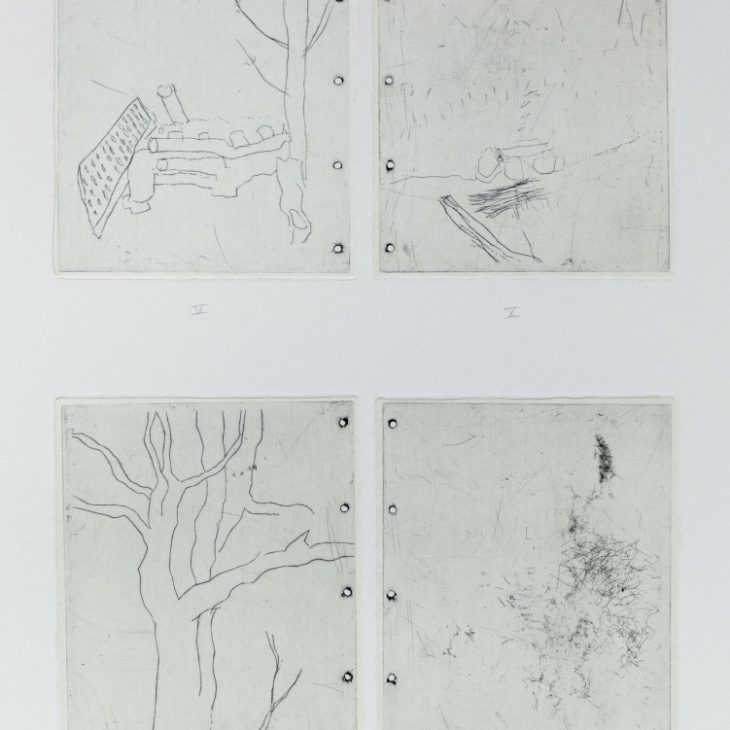 Travel Journal: pages IX-XIII, detail by Emma Peura