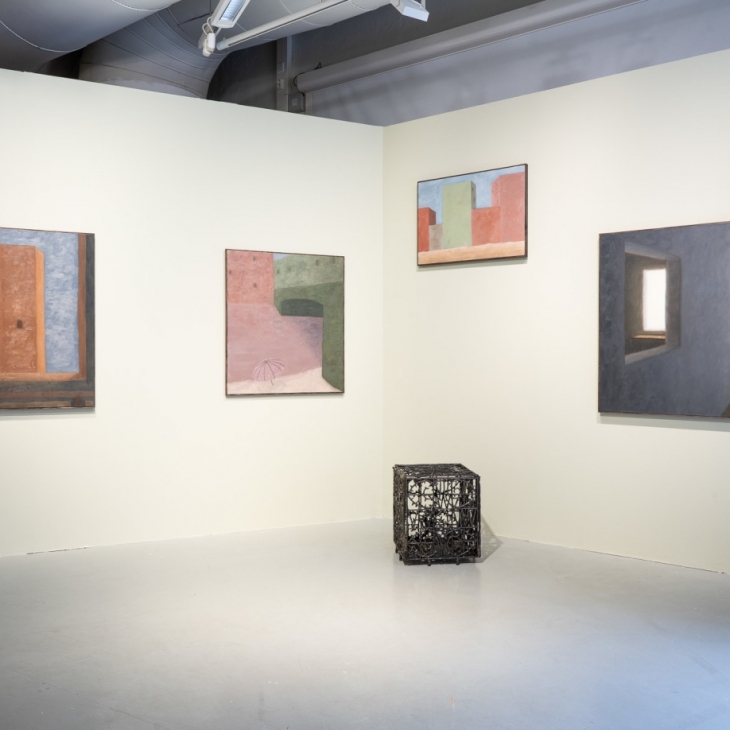 Installation view of the works in the BFA Exhibition 2020 by Jaakko Hukkanen