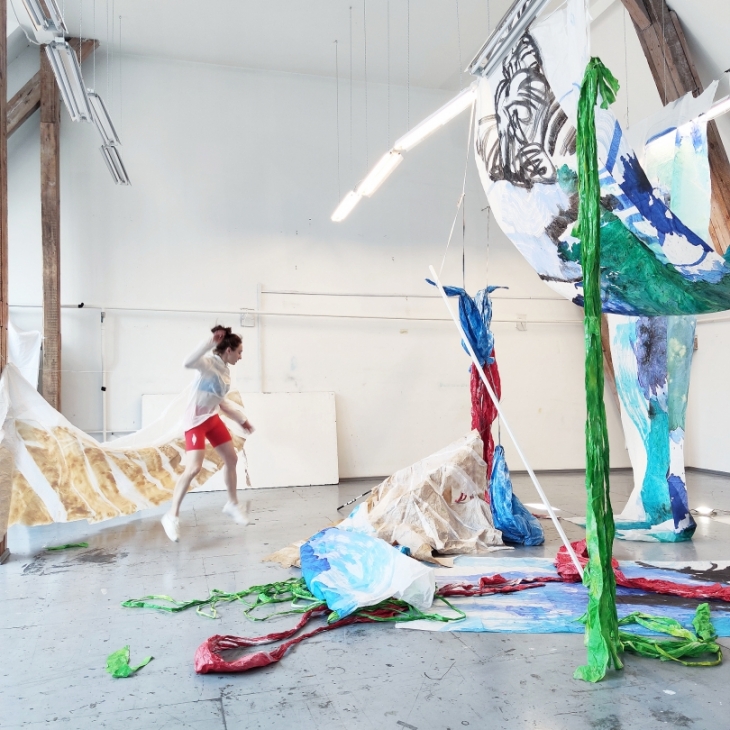 "Maybe 35 summers left", one of Installation versions - Ilze Aulmane