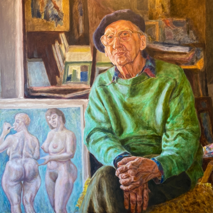 Kunstniku ateljees. Lembit Saarts - Mart Trummal