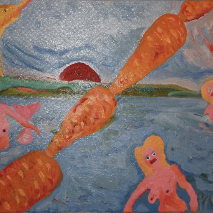 Arriving of seacarrots by Paavo Kangur