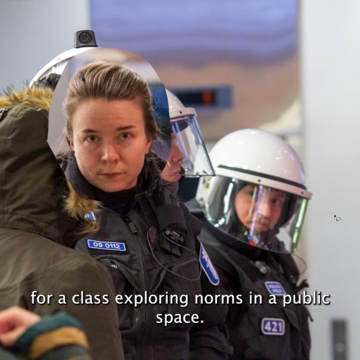 Poliisimeditaatio/ Meditations on The Police by Karoliina Korvuo