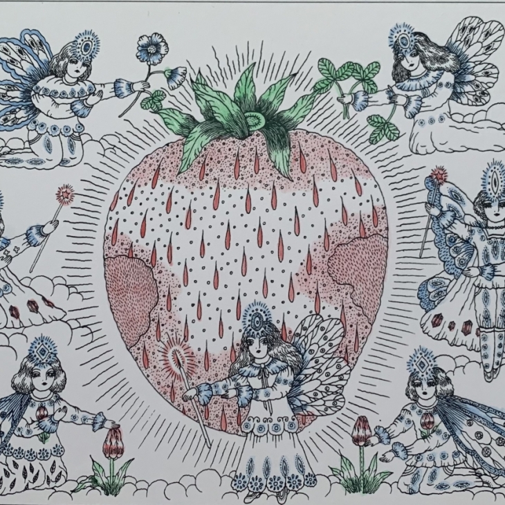 Strawberry fairies by Maara Vint