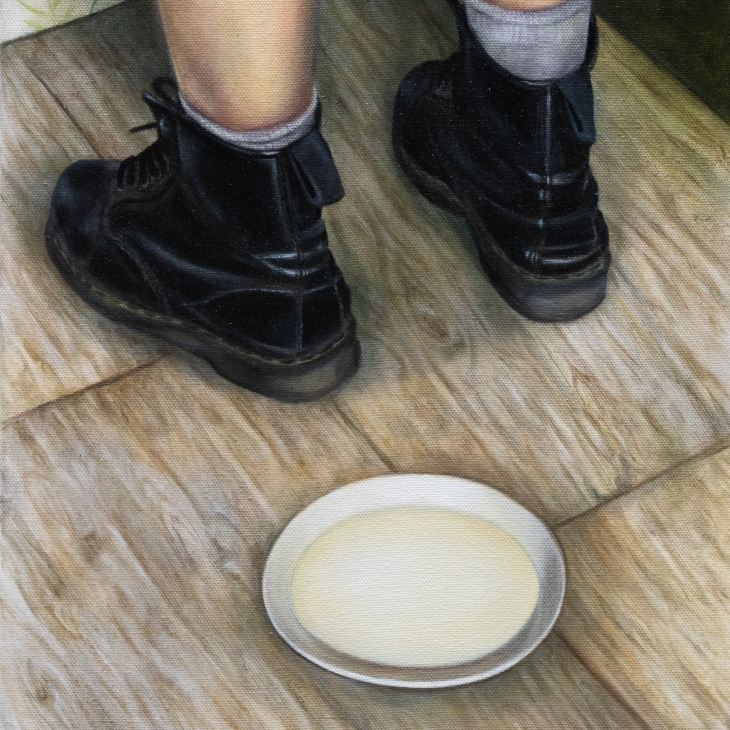 Bowl of milk by Annamaari Hyttinen