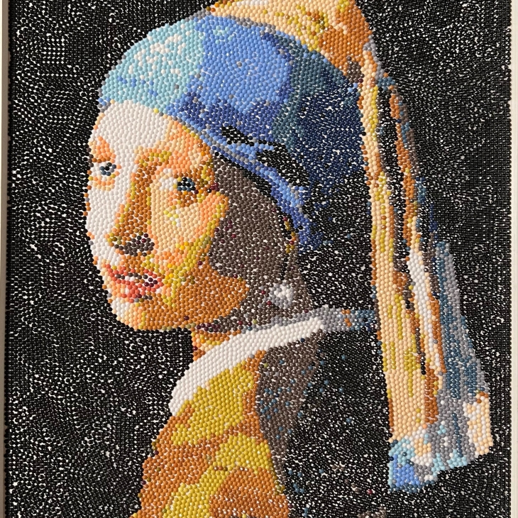 Experiment No. 1 - "Johannes Vermeer. Girl with a pearl earring" - Marius Kavaliauskas