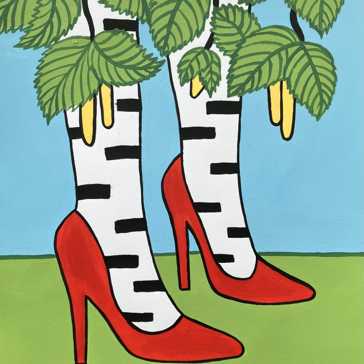 Red High Heels by ANISA Aleksandra Ianchenko