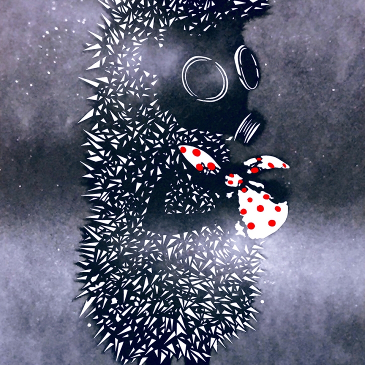 Hedgehog in smog by Edward von Lõngus