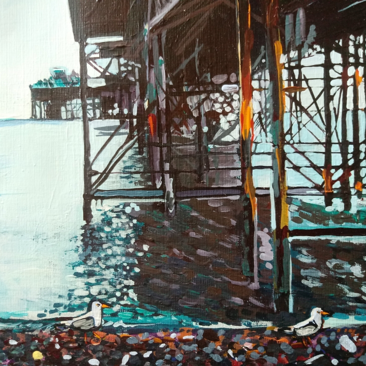 Brighton Pier by Jelena Nova-Ginzburg