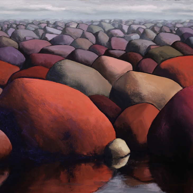 Red stones by Anton Aunma
