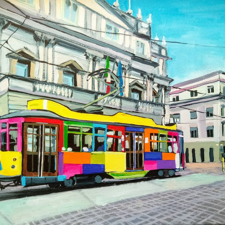 Milano Tram by Jelena Nova-Ginzburg
