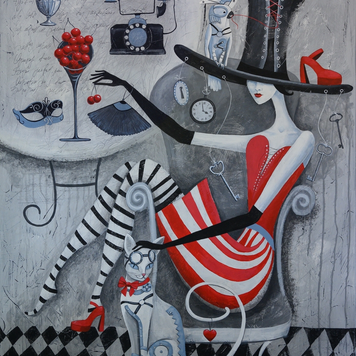 Girl in stockings by Zhanna Golubtsova
