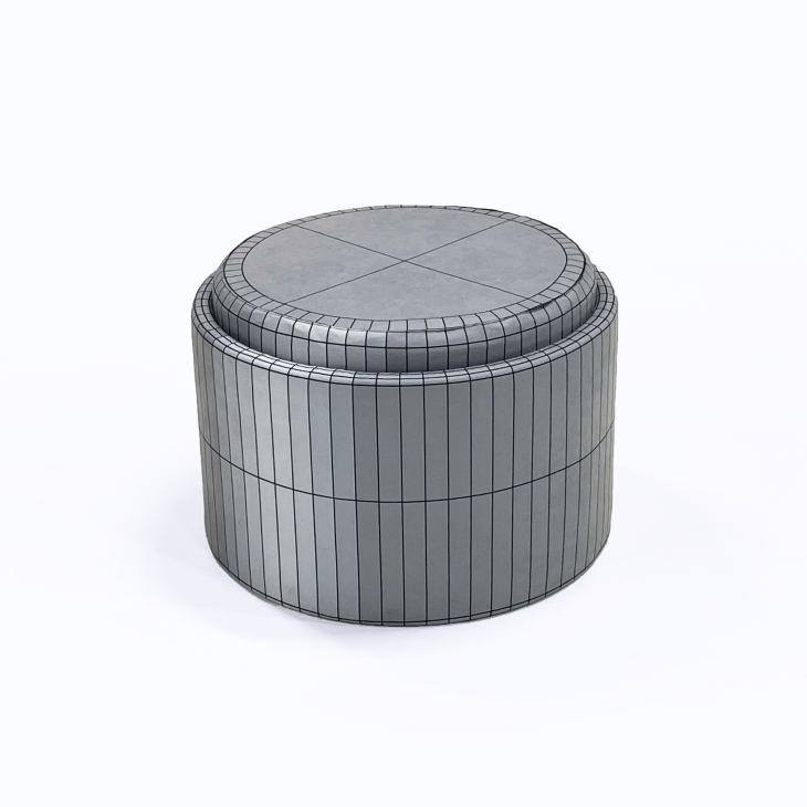 Shaded Ottoman by Veera Gontšugova