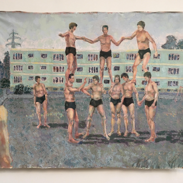 The Human Pyramid by Ivars Pommers