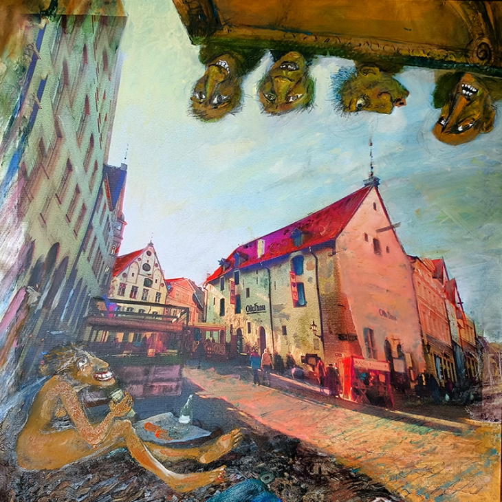 Tallinn upside down by Stanislav Netsvolodov