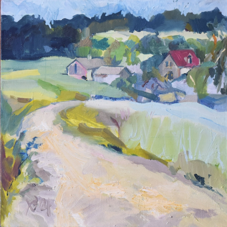 landscape in the morning - Liva Blumfelde