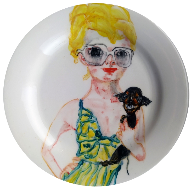 Chick with a Chihuahua by Katrin Valgemäe