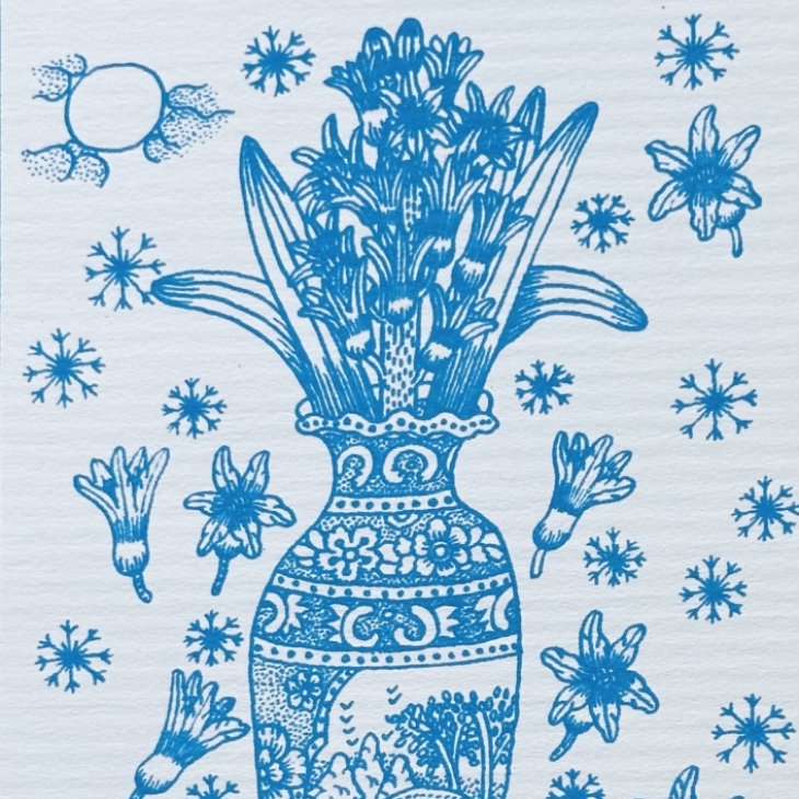 Vase with Hyacinth by Maara Vint
