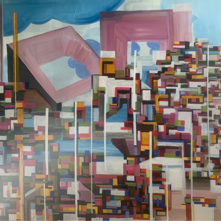 Abstract City Composition by Pille Tael