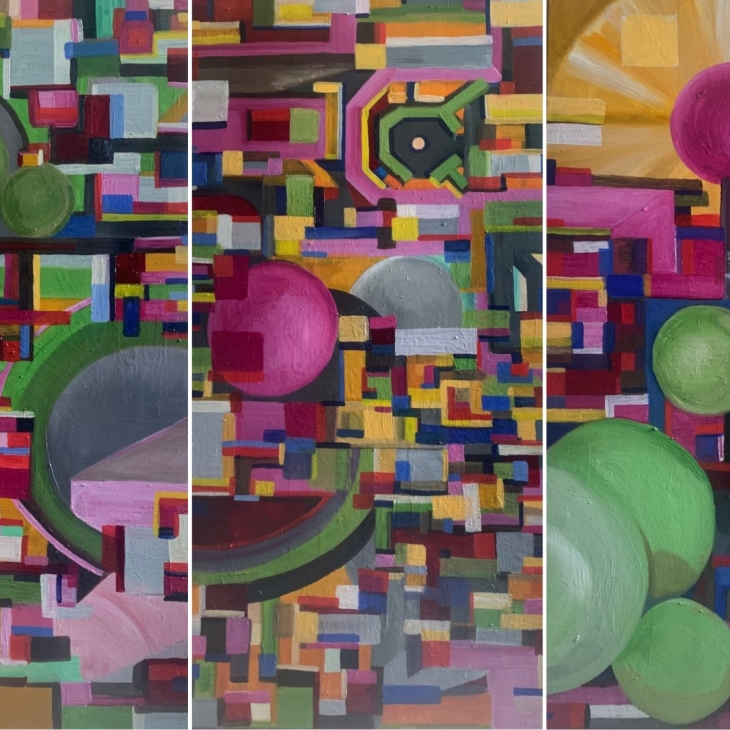 Abstract Labyrinth by Pille Tael