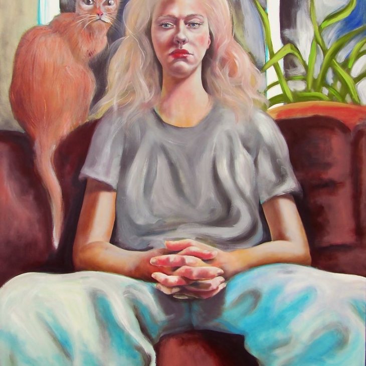 Woman artist by Justīne Seile-Urtāne