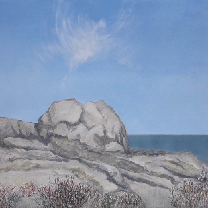 A stray cloud in the Corsican sky by Sirje Piir