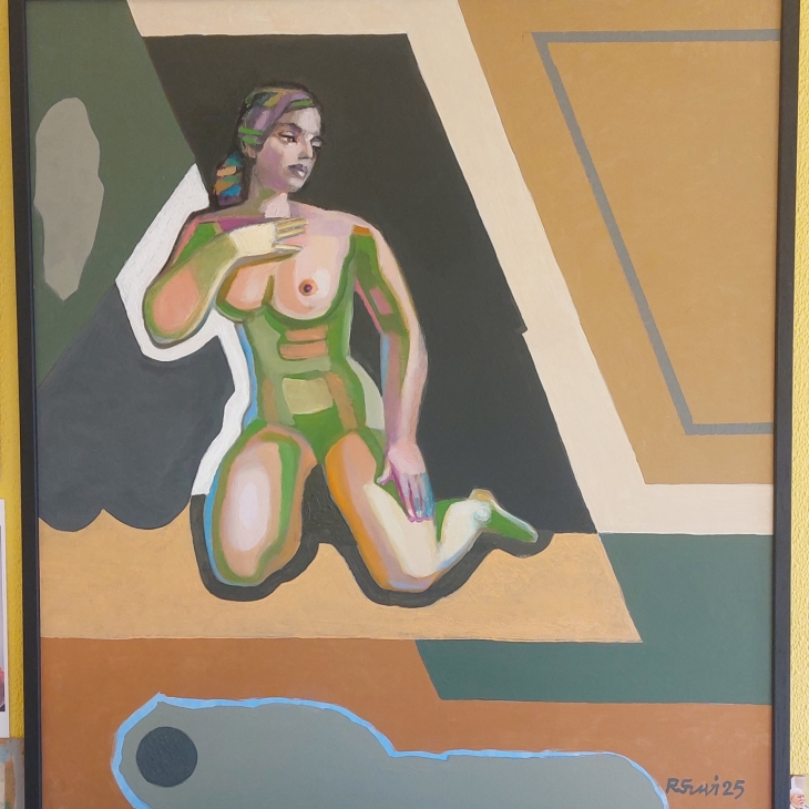 Kneeling girl by Robert Suvi