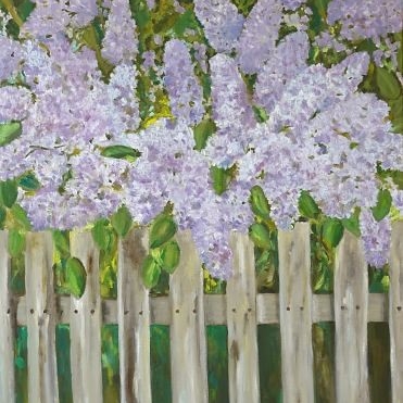 Leaning Lilacs by Greete Härma