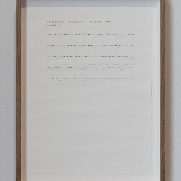 Wave notation (Källskär, West 17.9.25) by Sofia Vuorenmaa
