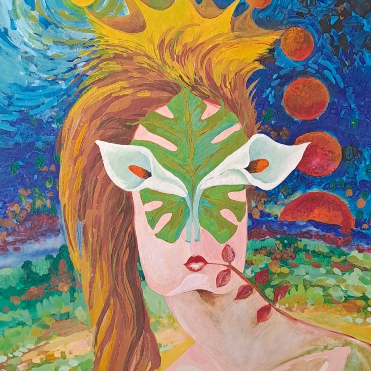 Girl with Shoreline Eyes by Marje Ernits