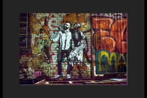 Berlin Death Dance with selfy stick