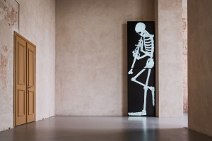 Özgür Kar. Death playing the clarinet, 2023.